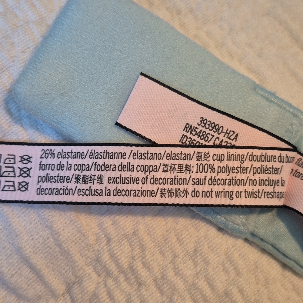Body by Victoria women's 32 DDD light blue wireless bra NEW - Picture 8 of 8
